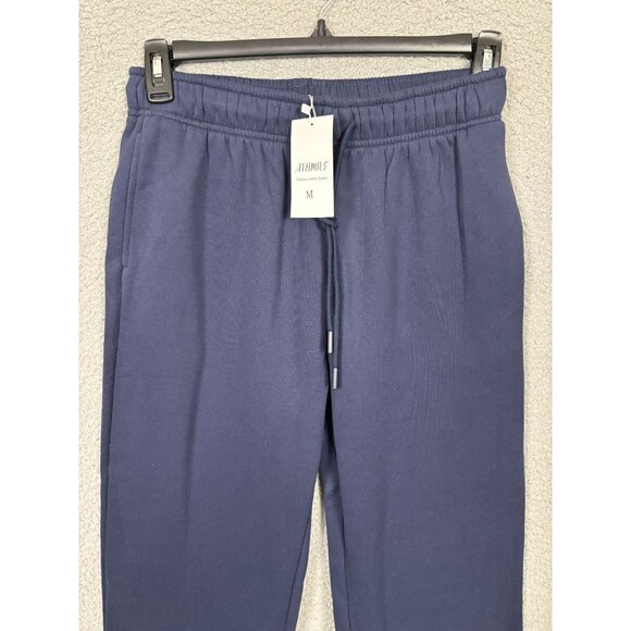 Athmile Women's Baggy Wide Leg  Joggers Pants Blue Fleece Lined Medium NWT's - Picture 2 of 7